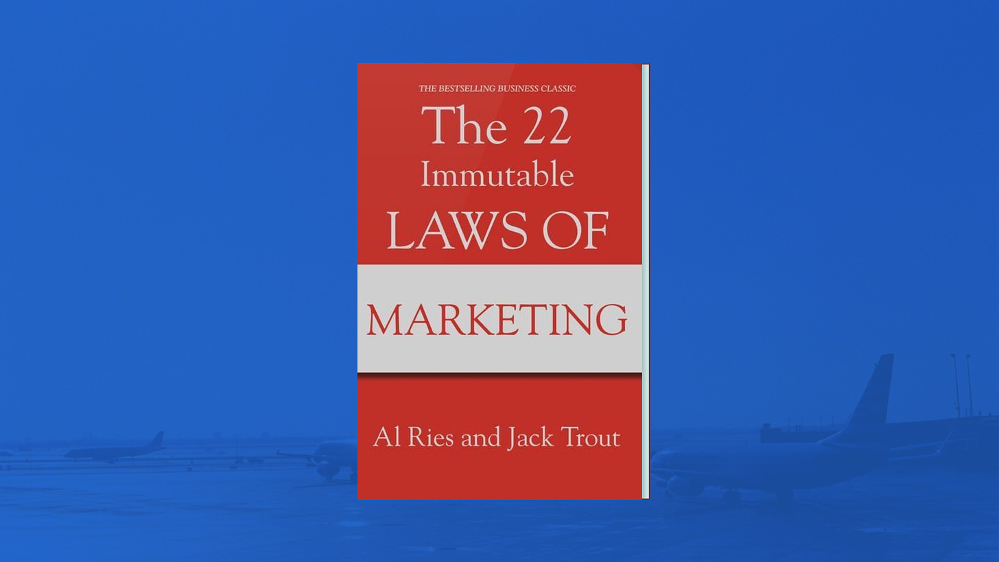 Cover 'The 22 Immutable laws of marketing' door Al Ries en Jack Trout