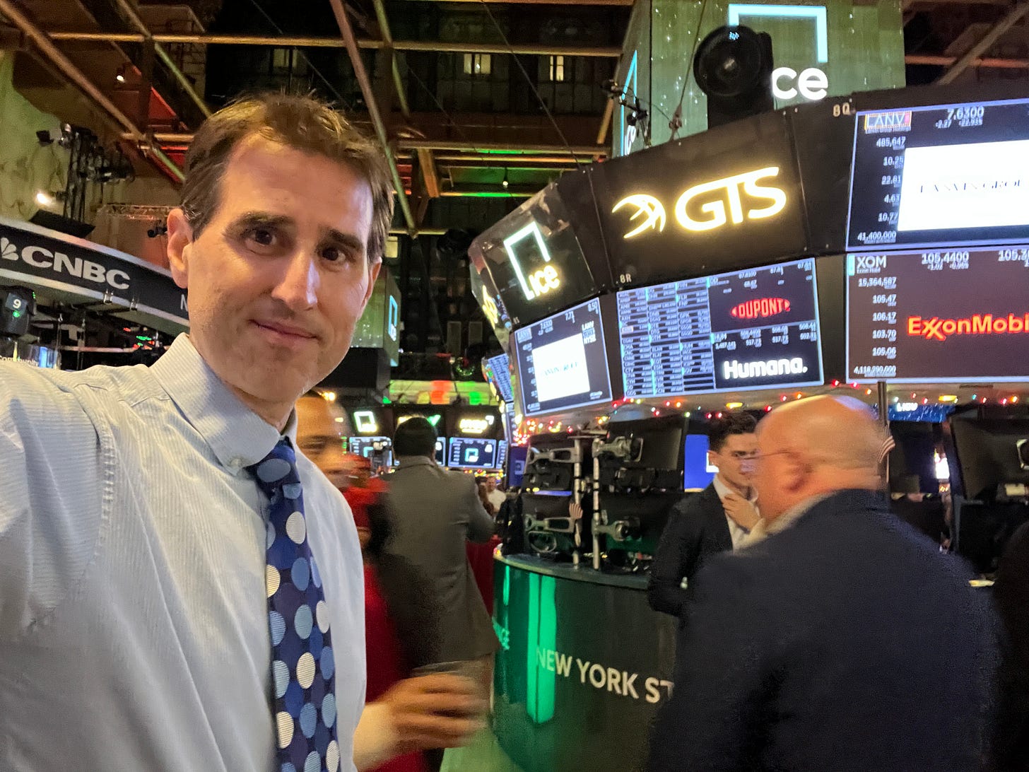 Scott Dawson at the New York Stock Exchange