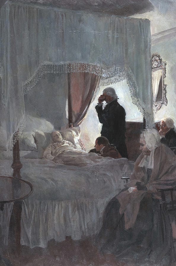 Death of Washington Painting by Howard Pyle - Pixels