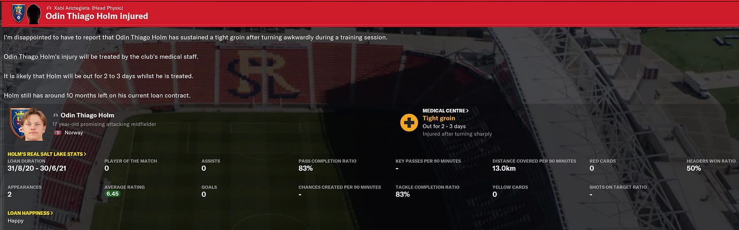 Football Manager 2021 Holm