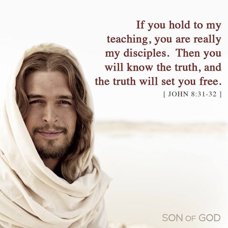 John 8:31-32 | Son of god, Faith in god, Jesus christ images