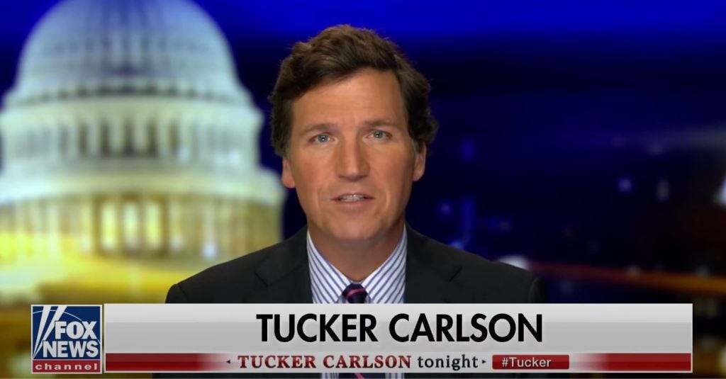 Tucker Carlson Reacts To Twitter Sale Via Triumphal “We're Back” Tweet –  Deadline