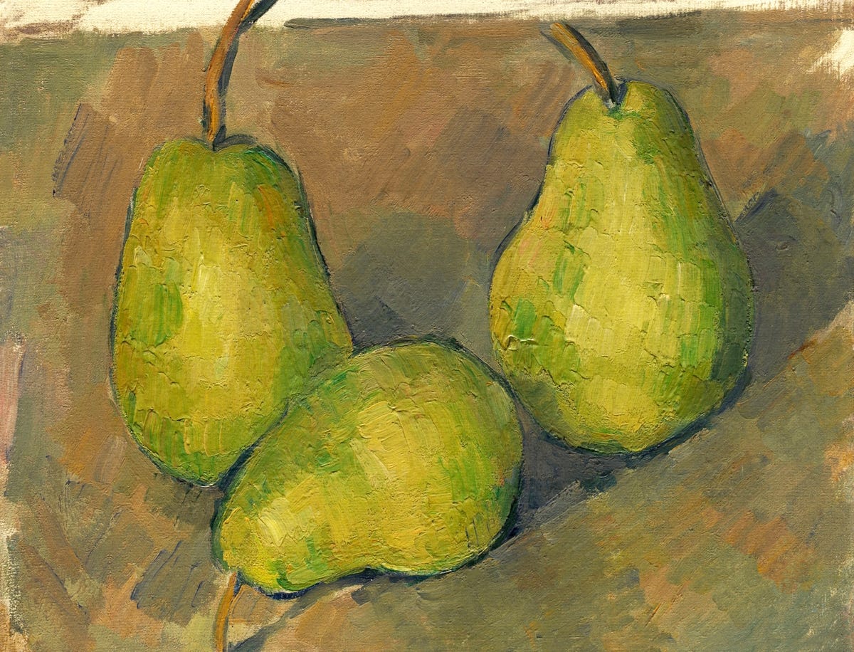 Paul Cézanne's Three Pears