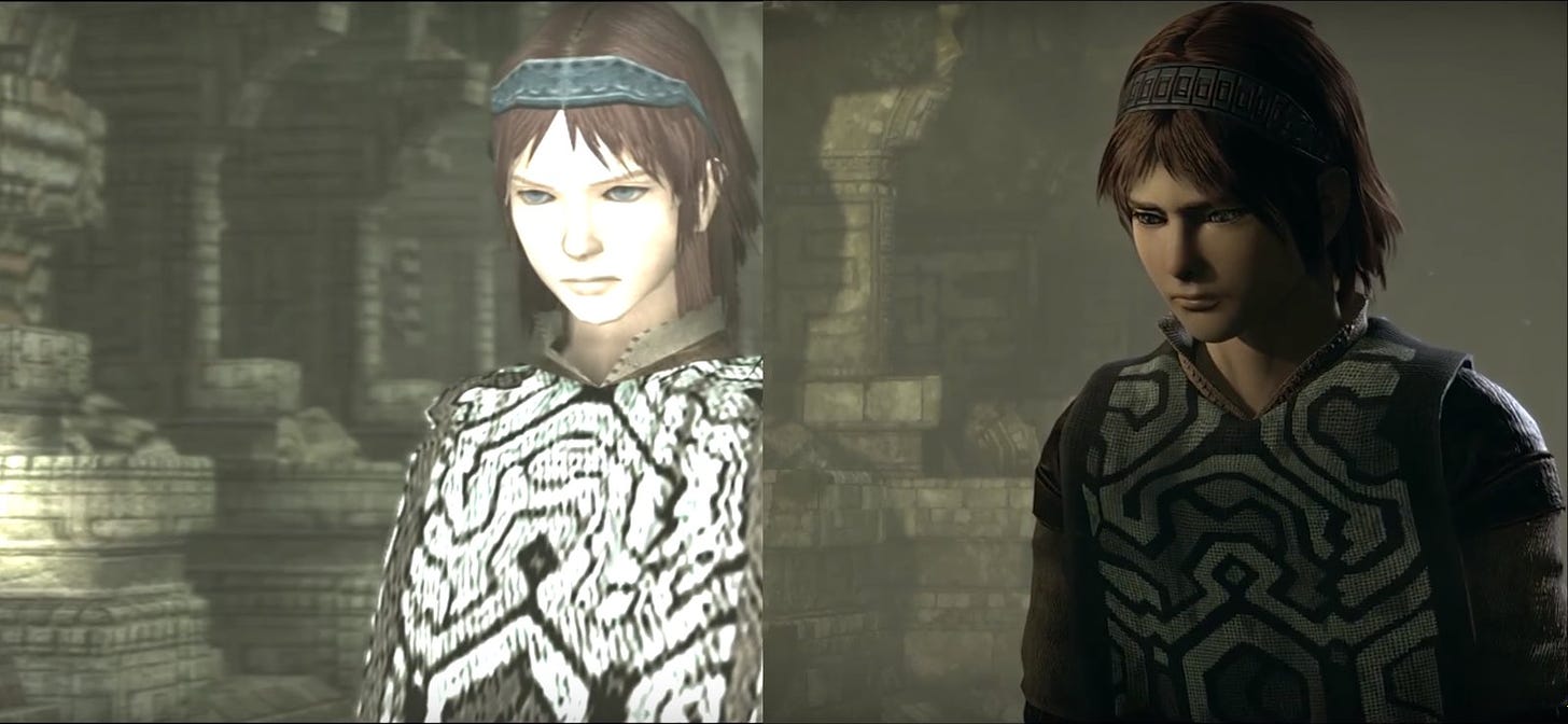 RSA @ 🤷‍♂️ Twitter वर: "Shadow of the Colossus comparison between the PS3  remaster and PS4 remake of the Wander. #ShadowoftheColossus #SotC  https://t.co/tTH3kNuHbM" / Twitter
