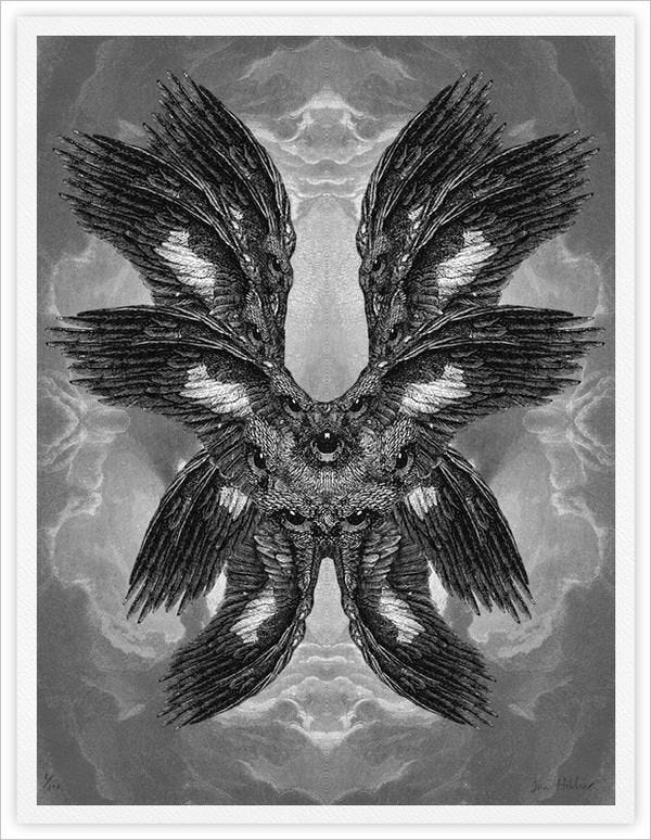Seraphim II - giclee print | Angel art, Occult art, Biblical art