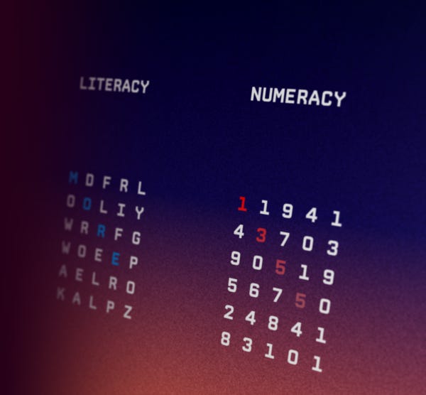 Numeracy is the modern Literacy
