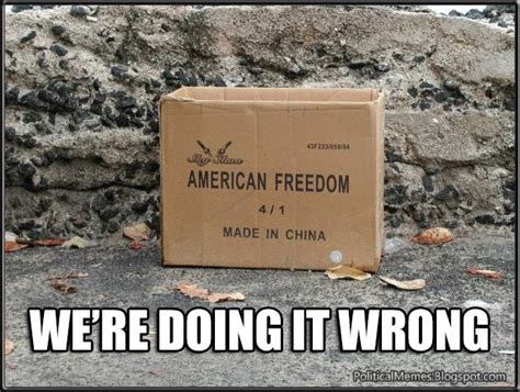 Political Memes: American Freedom: Made In China