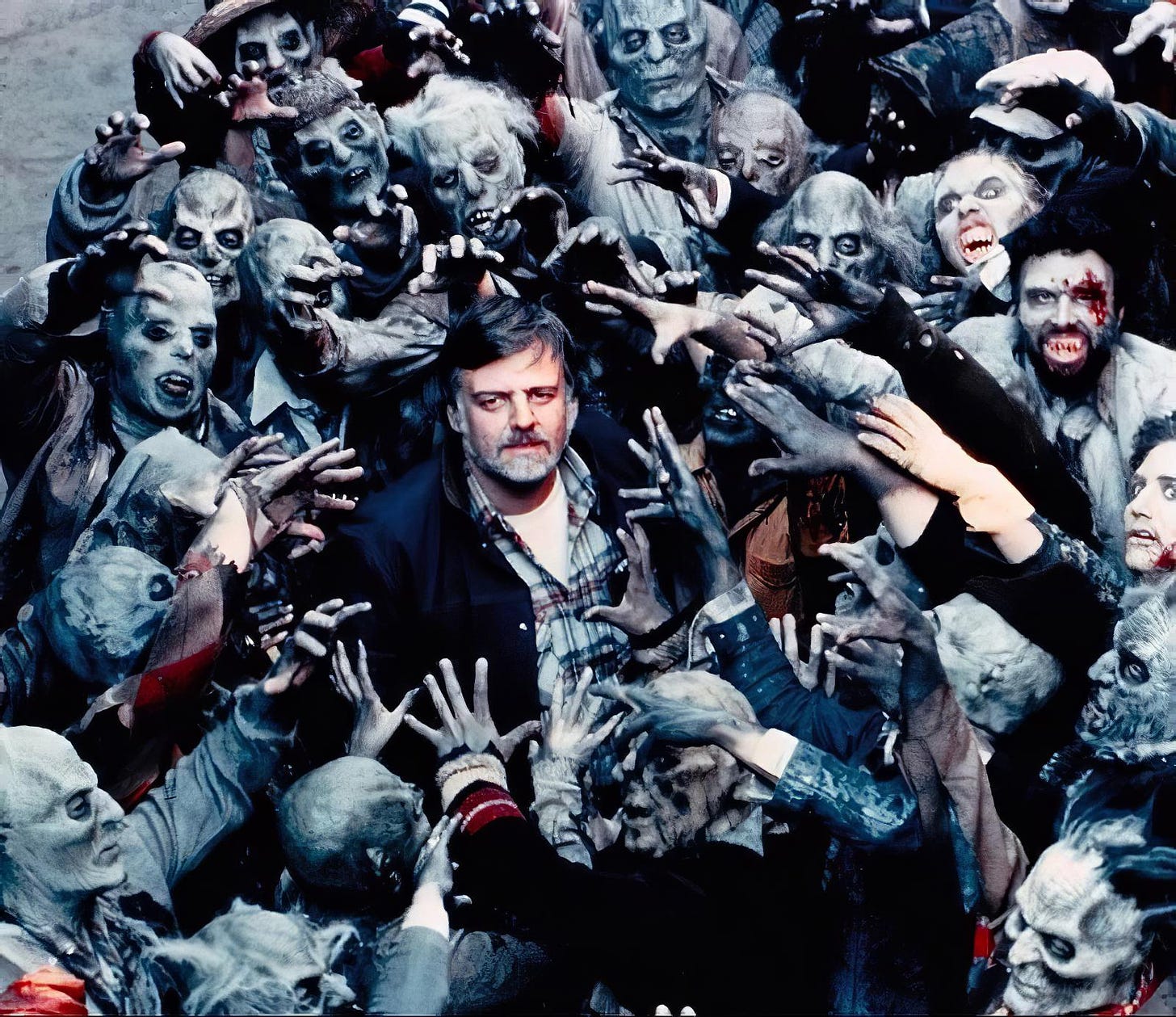 George Romero on the set of Day of the Dead (1985) : r/OldSchoolCool