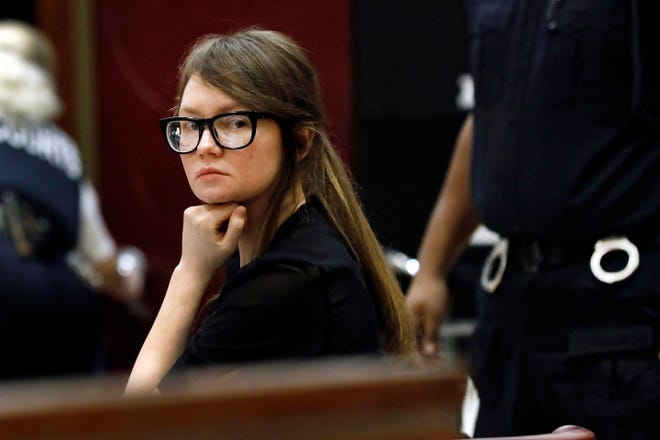 Anna Sorokin sits at the defense table during jury deliberations in her trial at New York State Supreme Court, April 25, 2019, in New York.