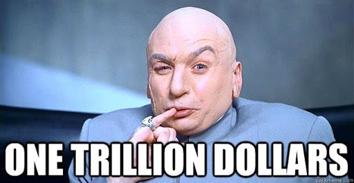 ONE TRILLION DOLLARS - Dr. Evil - quickmeme