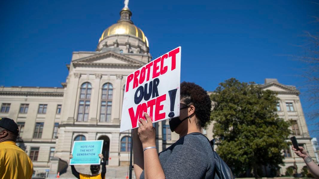 Georgia lawmakers pass bill limiting ballot drop box and Sunday voting