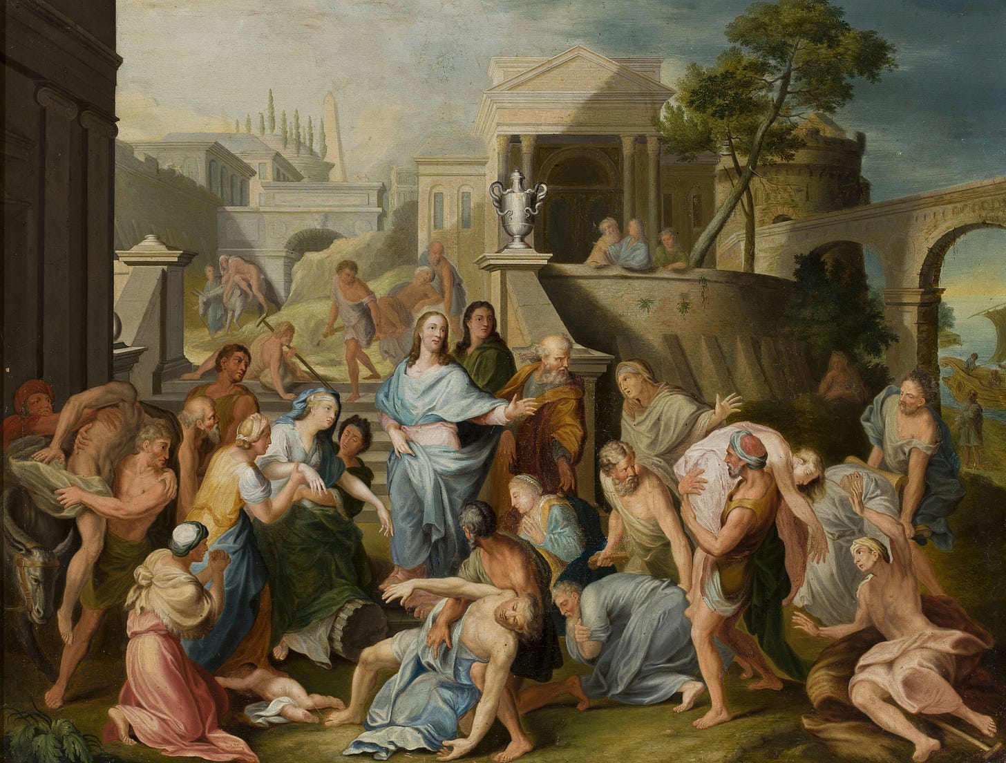 Christ healing the sick by Follower of Jean-Baptiste Jouvenet