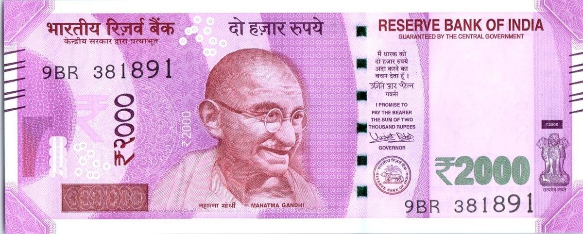 Indian 2000-rupee note - Wikipedia