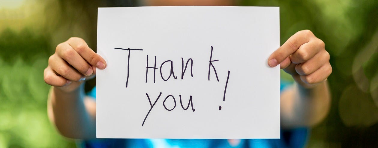 3 Reasons Why Saying 'Thank You' Matters