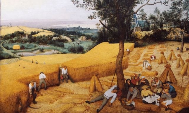 The Harvesters by Pieter Brueghel the Elder