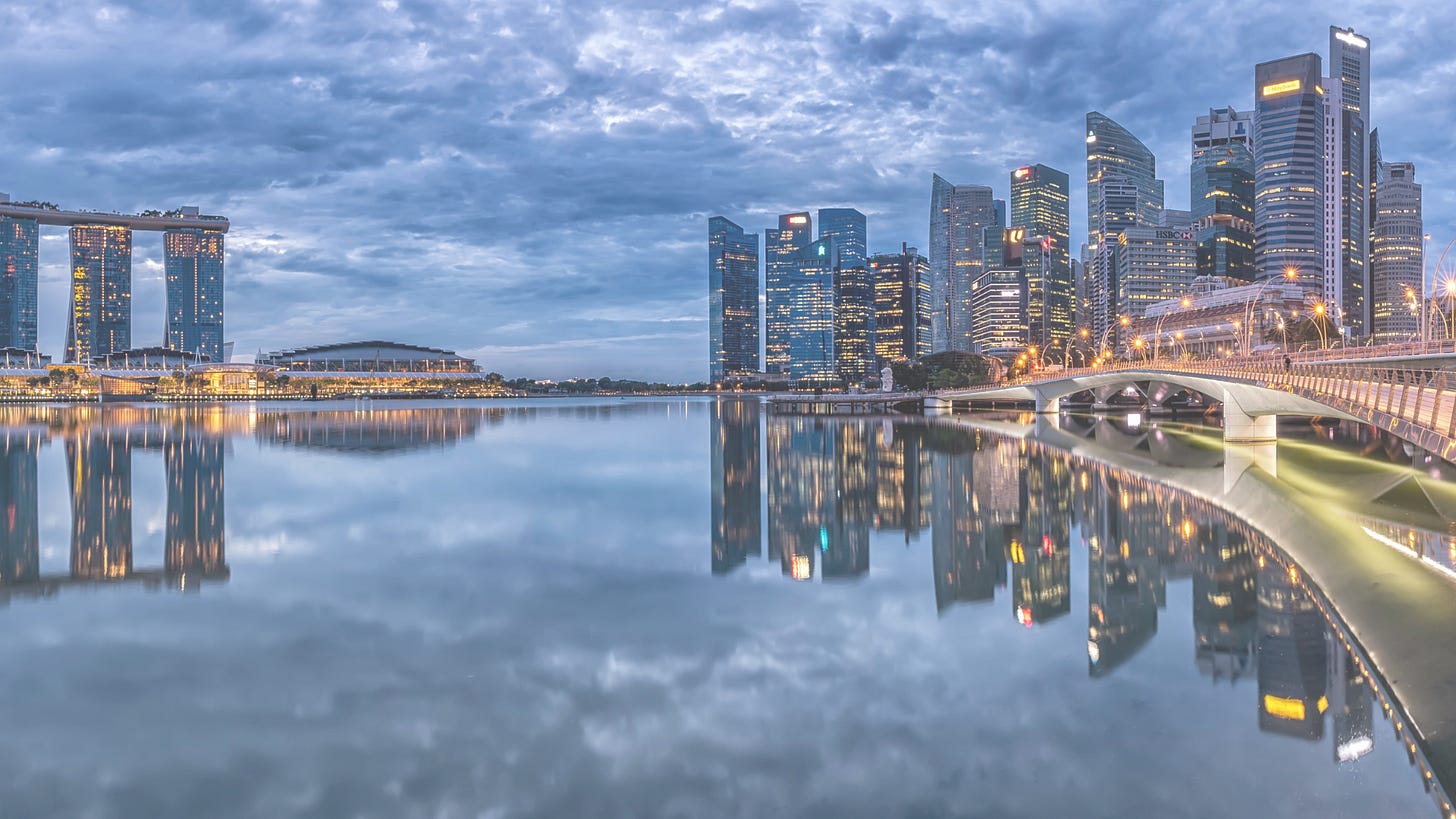 Singapore city skyline