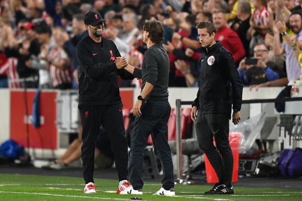 Jurgen Klopp&#39;s classy comments after Liverpool&#39;s &quot;wild&quot; 3-3 draw with  Brentford - Daily Star