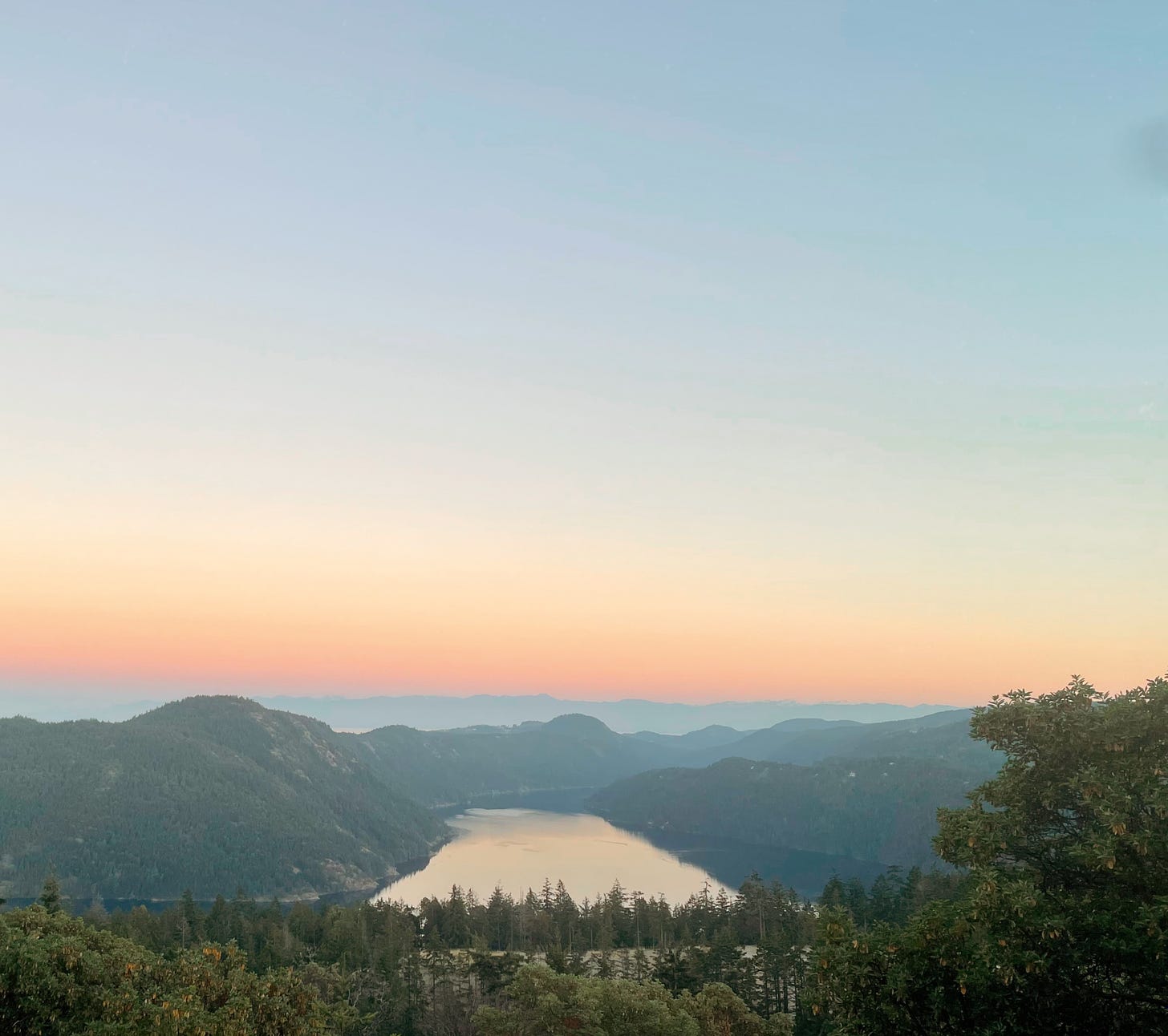 a view of Malahat on Vancouver Island in British Columbia