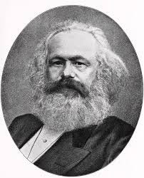 Portrait Of Karl Marx by Bettmann