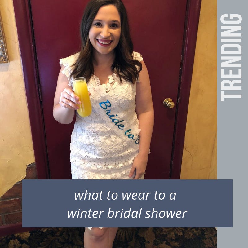 What to Wear to a Winter Bridal Shower