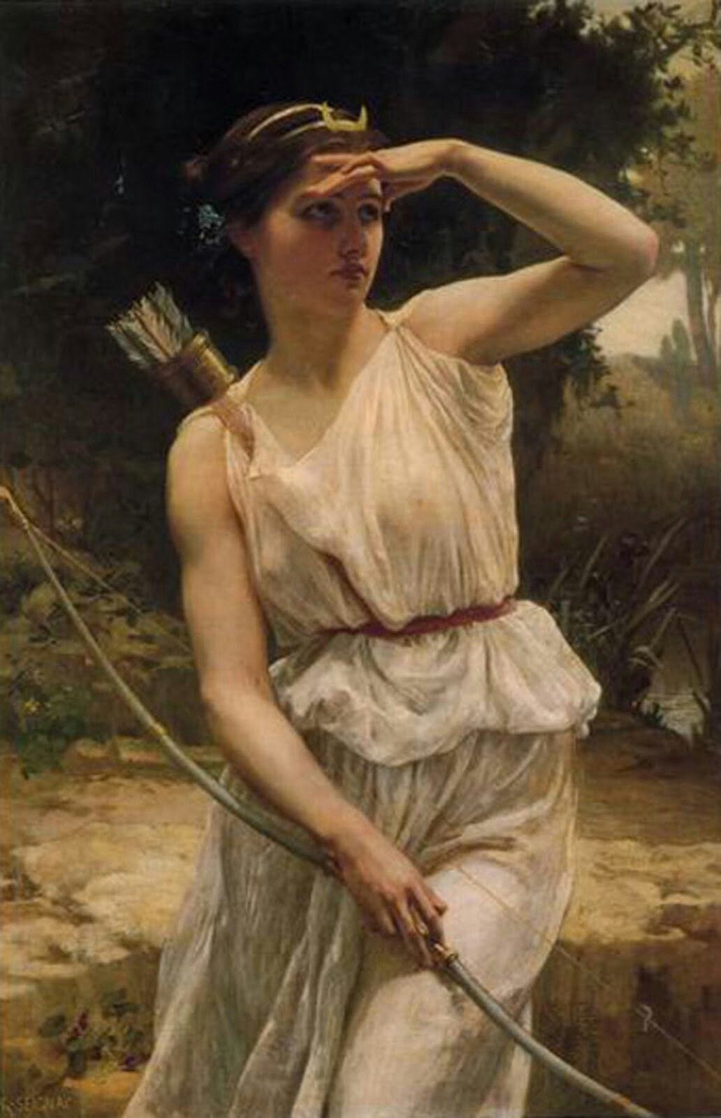 Diana the Huntress - Guillaume Seignac. | Classic art, Art, Renaissance art