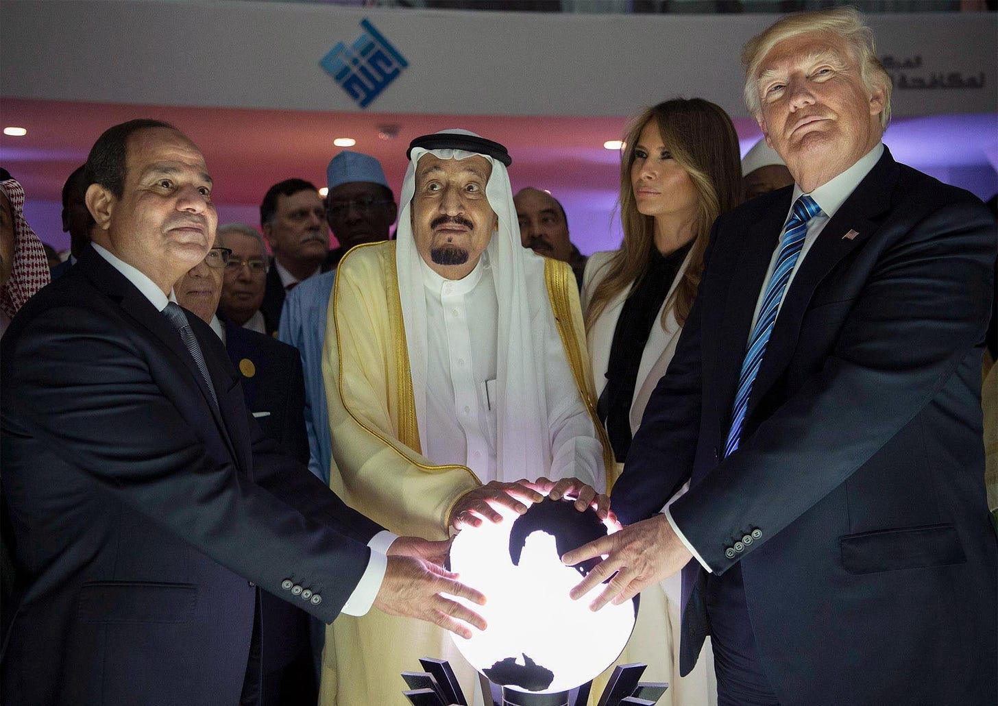What Was That Glowing Orb Trump Touched in Saudi Arabia? - The New York  Times