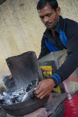 Dayal Singh Yadav, nankhatai maker, photo by Sarah Khan