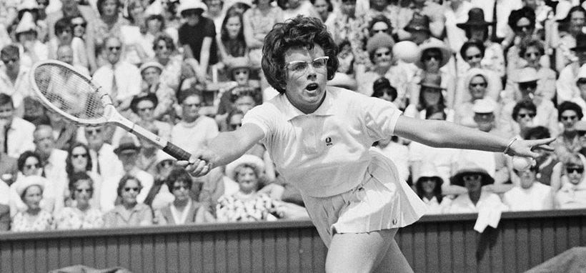 Billie Jean King at Wimbledon 