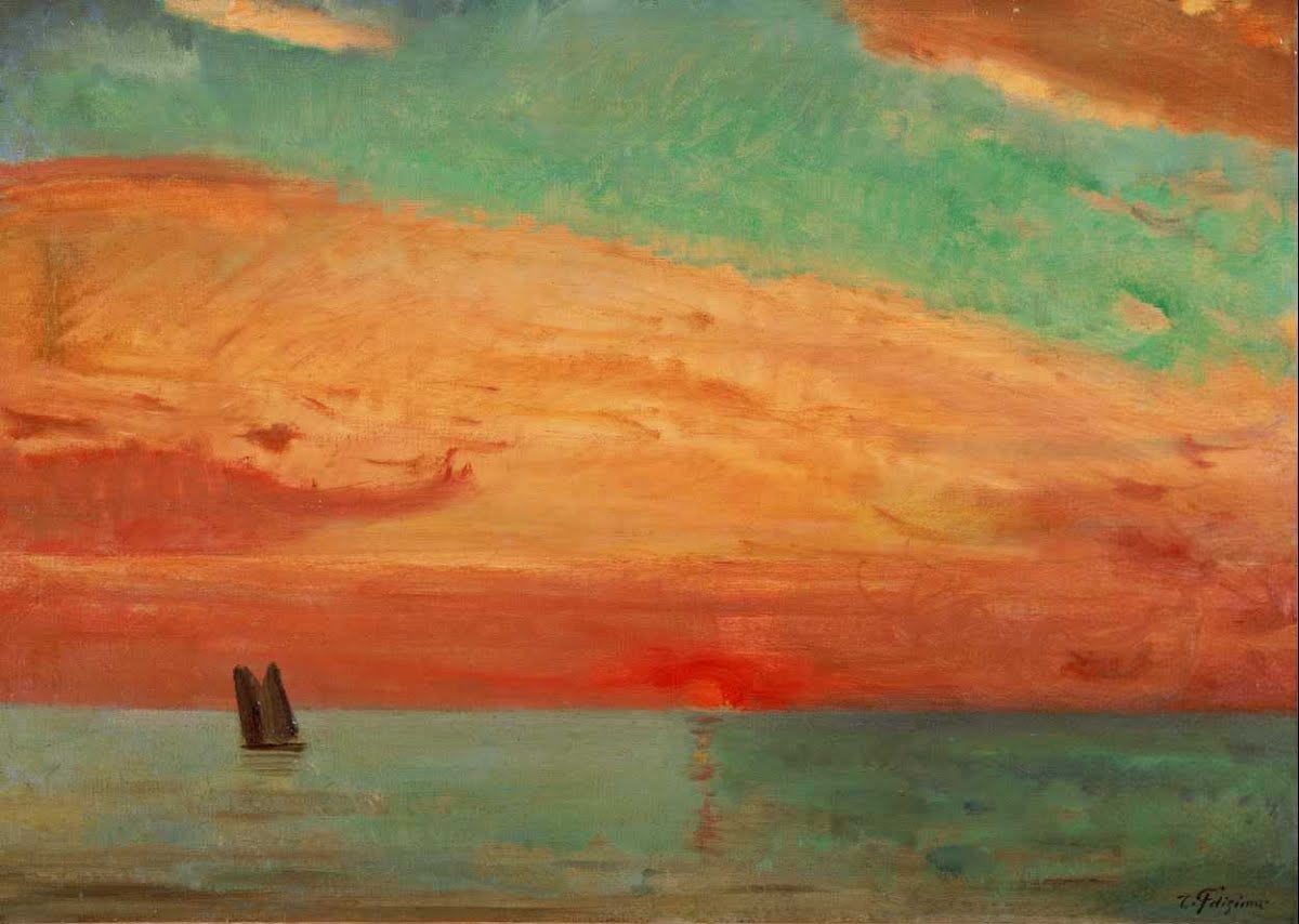 Sunrise over the Eastern Sea - FUJISHIMA Takeji — Google Arts & Culture