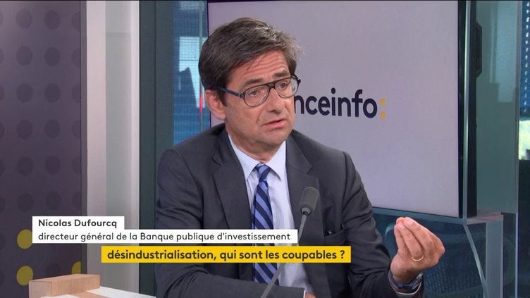 Nicolas Dufourcq, directeur général de BPIFrance, le 13 juin 2022. (FRANCE INFO / RADIO FRANCE)