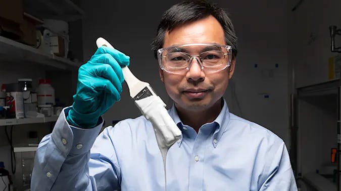 Ultra-white paint from Purdue University that could eliminate the need for air conditioning in some buildings