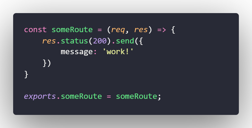 A sample route to send a raw message