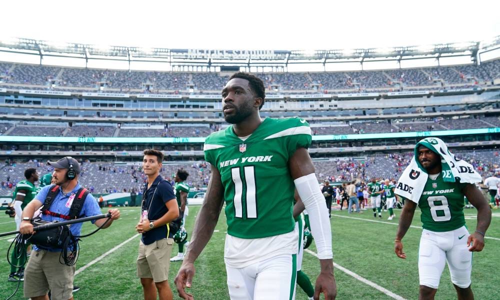 Denzel Mims shows respect but 'it is what it is' with Jets coaches