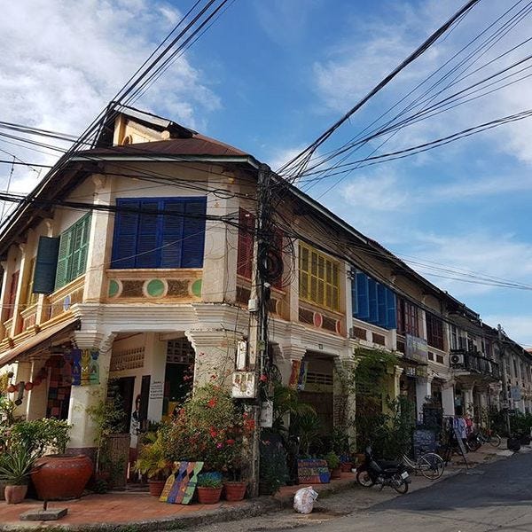 Old Kampot is a delight to wander around.