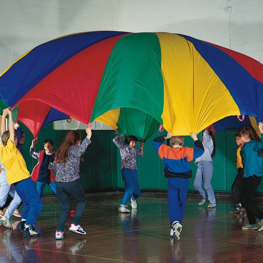 Parachute Basics - Introductory Games for Kids - S&S Blog