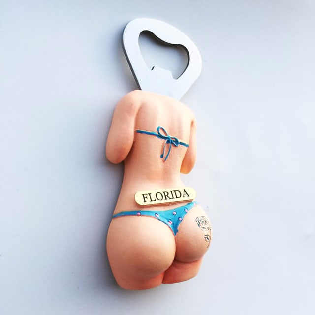 Bottle Opener Florida USA Fridge Magnet Tourism Souvenir Decorative Crafts  America Bikini Magnet for Fridge Decor Gift Ideas - AliExpress Home &amp; Garden