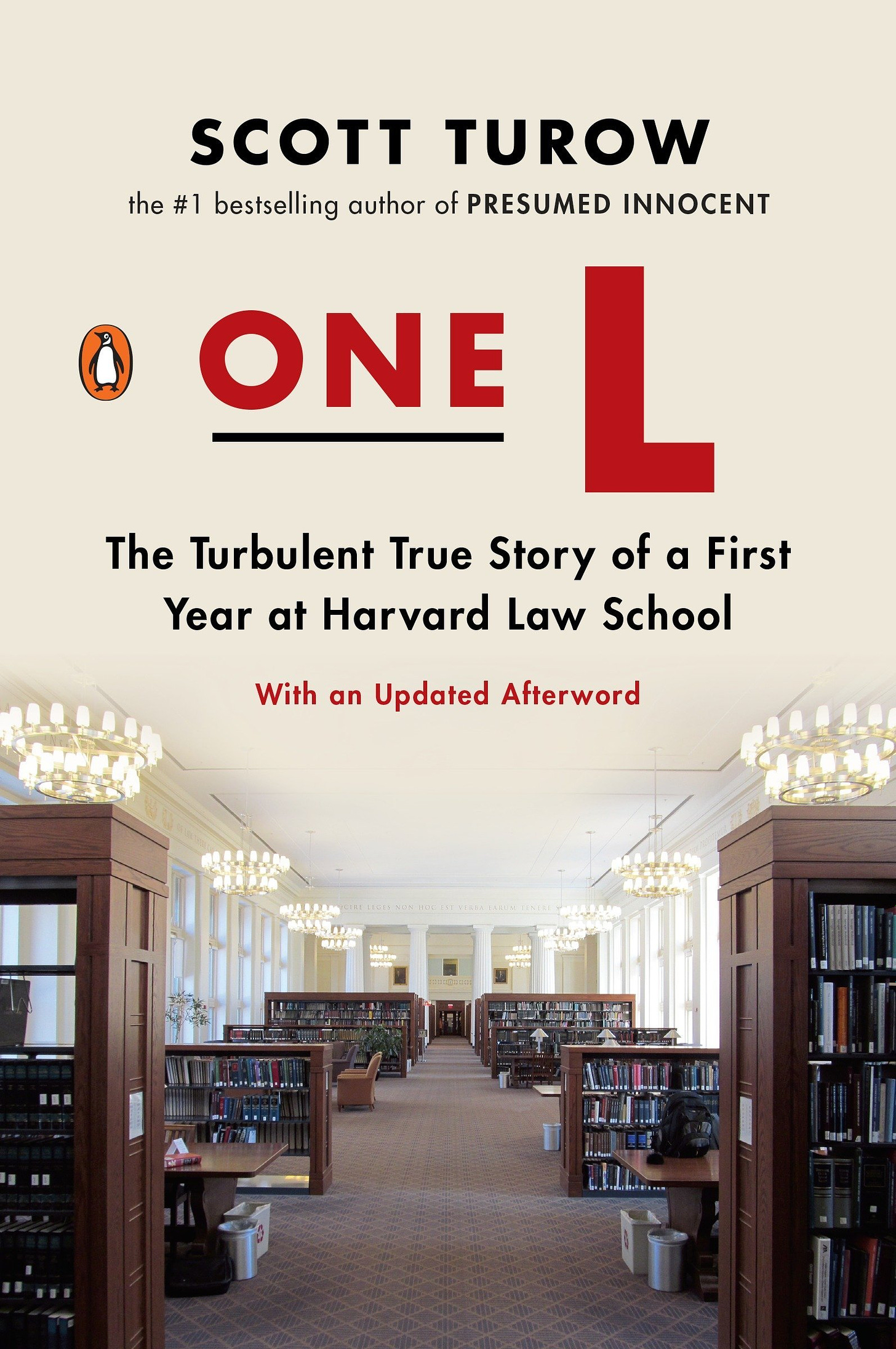 One L: The Turbulent True Story of a First Year at Harvard Law School:  Turow, Scott: 9780143119029: Amazon.com: Books