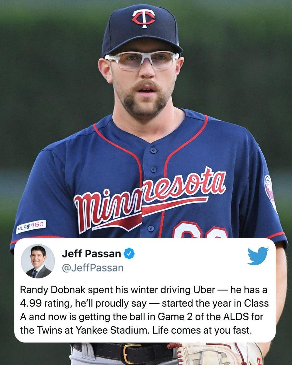 ESPN on Twitter: "4.99 rated Uber driver ➡️ Twins' Game 2 ALDS ... ESPN on Twitter: "4.99 rated Uber driver ➡️ Twins' Game 2 ALDS ...