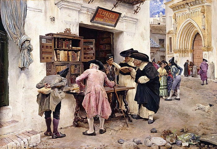 The Bibliophiles, 1879 by Luis Jimenez y Aranda