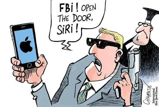 Cartoons: Apple fights the FBI over privacy issues - The Mercury News