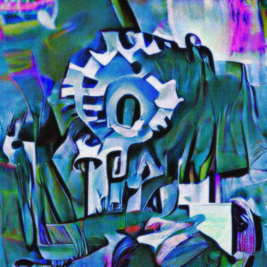 AI generated art that looks like a gear or skull