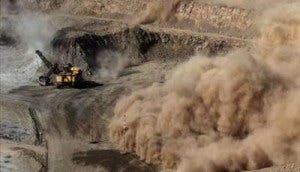 open pit mining dust