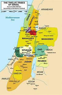 Image result for biblical map of israel