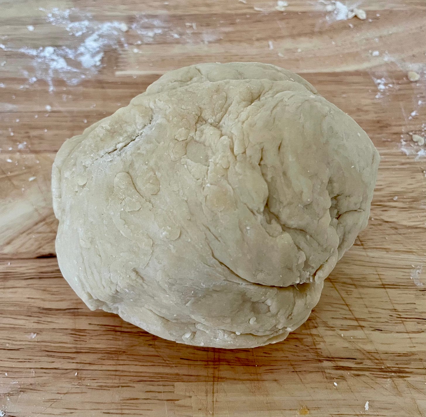 Dough after 10 min kneading