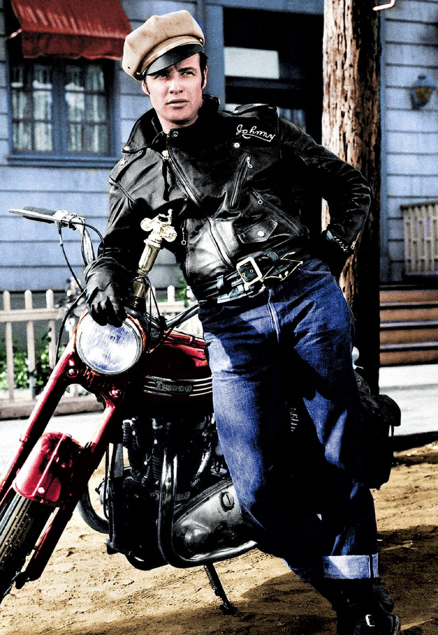 The WILD ONE Marlon Brando Triumph Motorcycle Refrigerator - Etsy