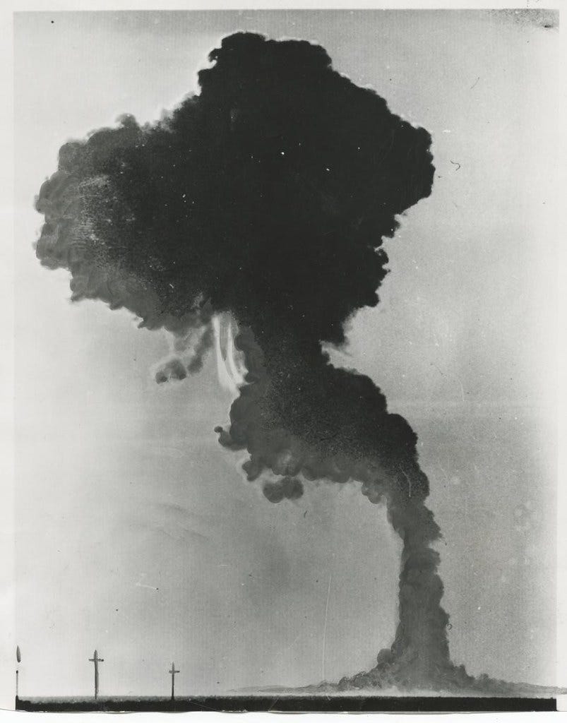 Atomic bomb test, South Australia, 1953