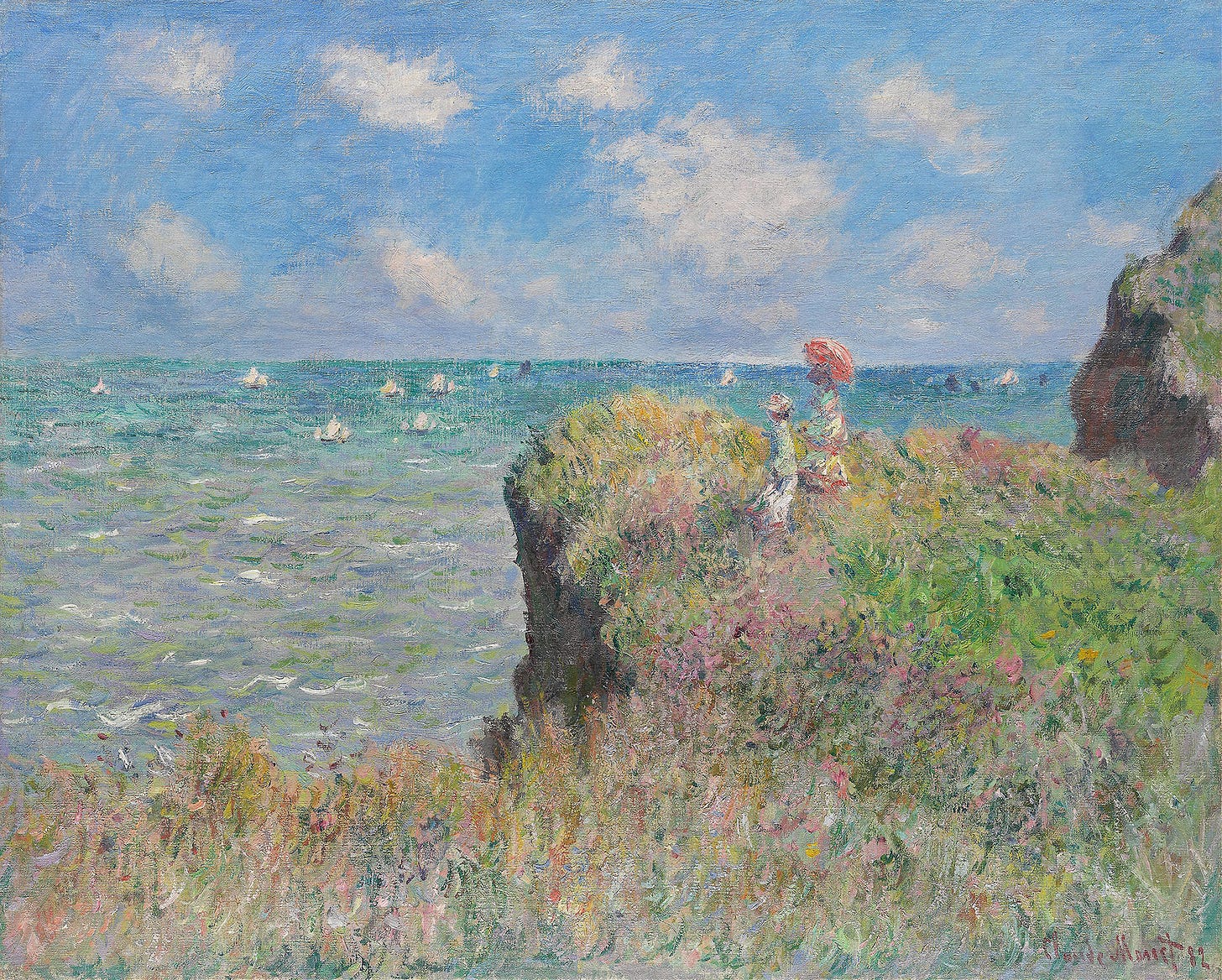 Cliff Walk at Pourville (1882)
