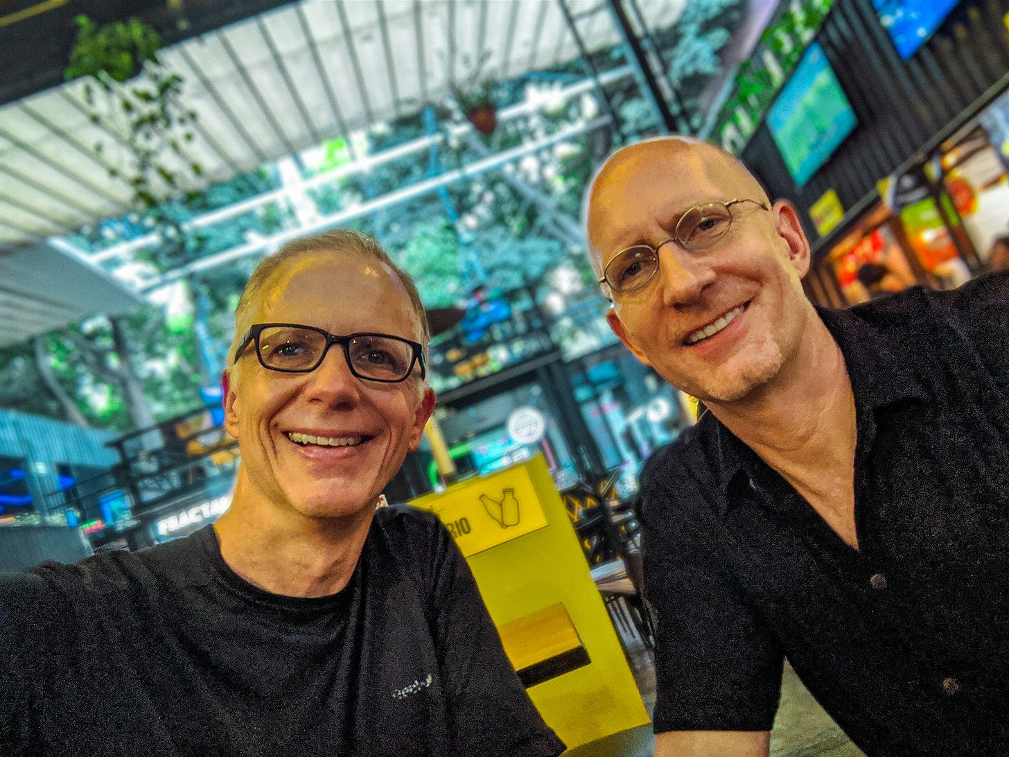 Michael Jensen and Brent Hartinger in Mexico City