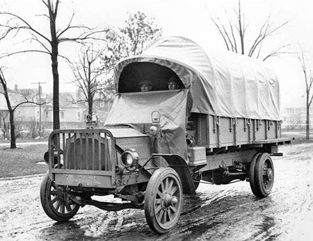 Packard Liberty B Truck with canvas windshield