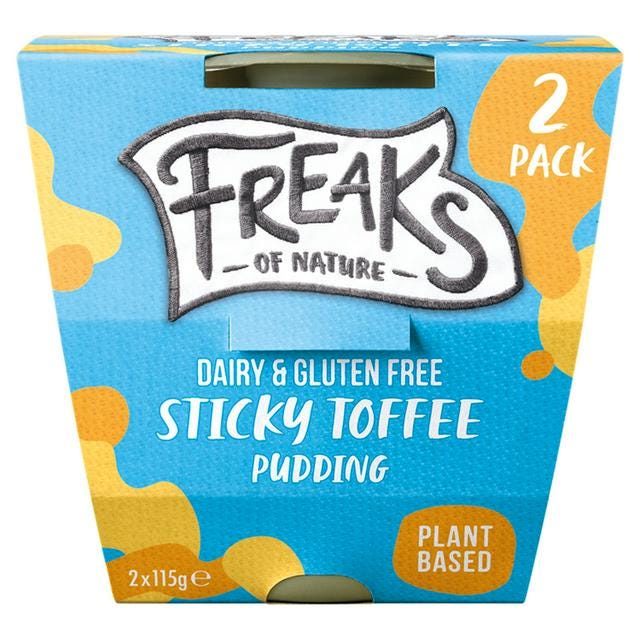 Image result for freaks of nature sticky toffee pudding
